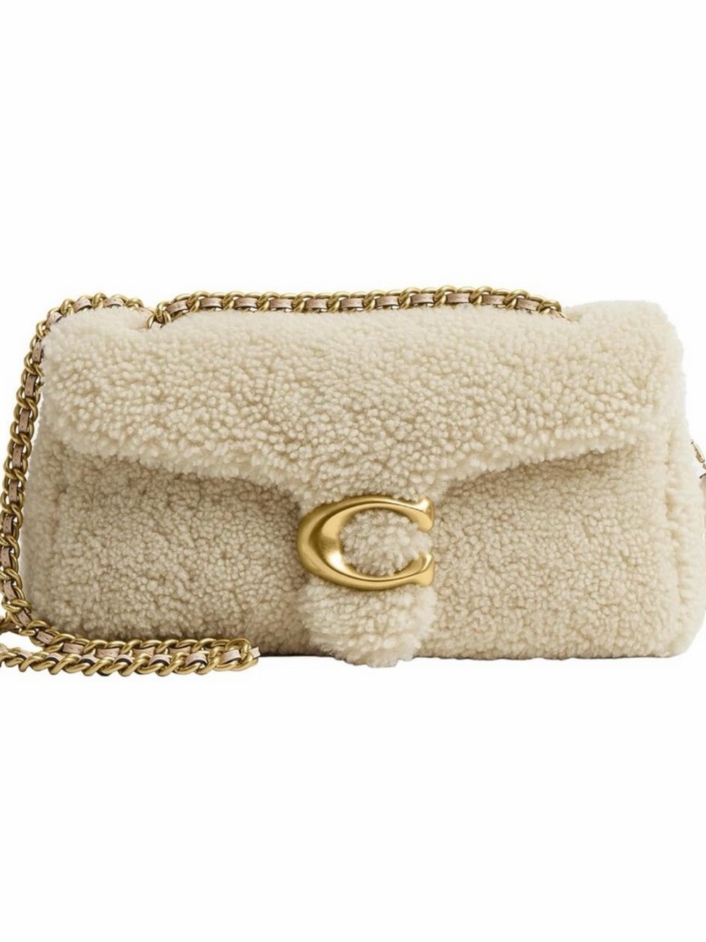 Coach Cream tabby 26 Shoulder Bag with Gold Chain - Picture 2 of 8